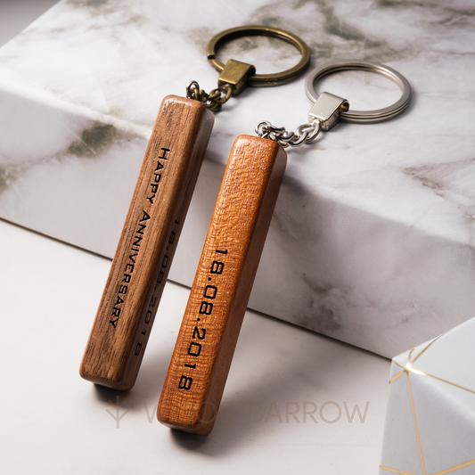 Engraved Wooden Keychain