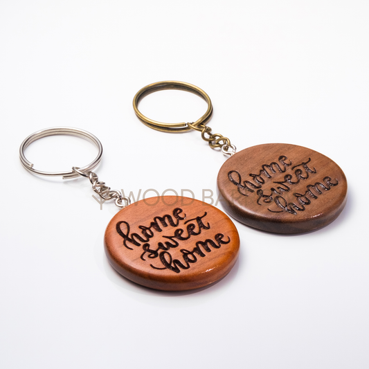 Engraved Wooden Keychain
