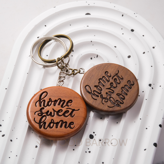 Engraved Wooden Keychain