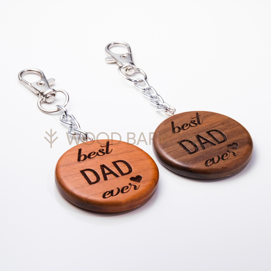Engraved Wooden Keychain