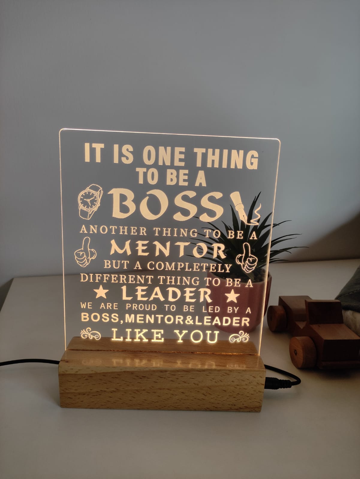 Engraved Wooden Frame