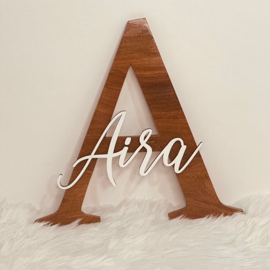 Wooden Name Sign