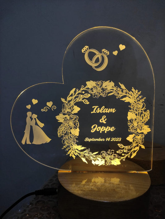 Engraved Night Name Lamp