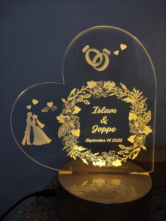 Engraved Night Name Lamp