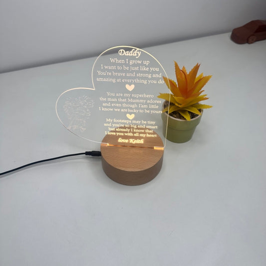 Engraved Table Lamp