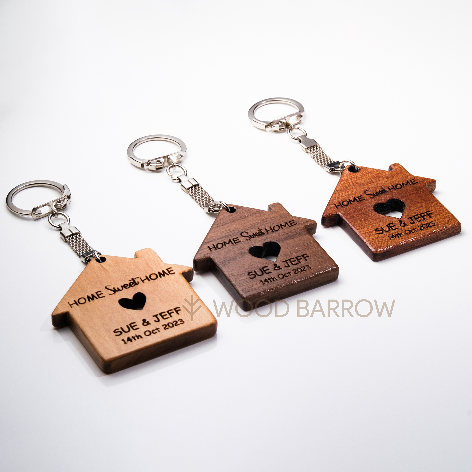 Engraved Wooden Keychain