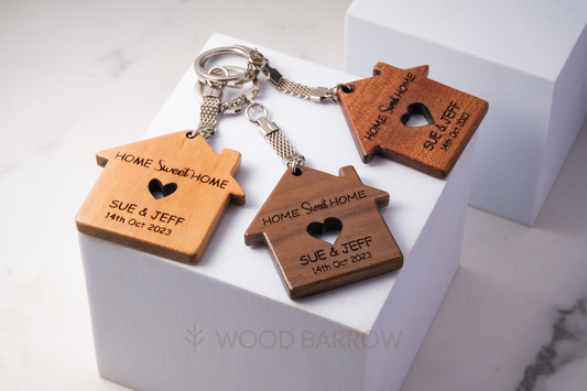 Engraved Wooden Keychain