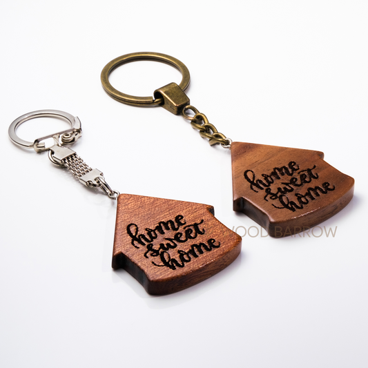 Engraved Wooden Keychain