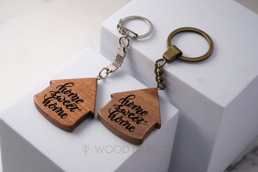 Engraved Wooden Keychain