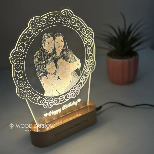 Custom 3D Illusion Photo LED Lamp