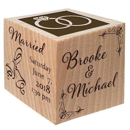Engraved Wooden Name Block