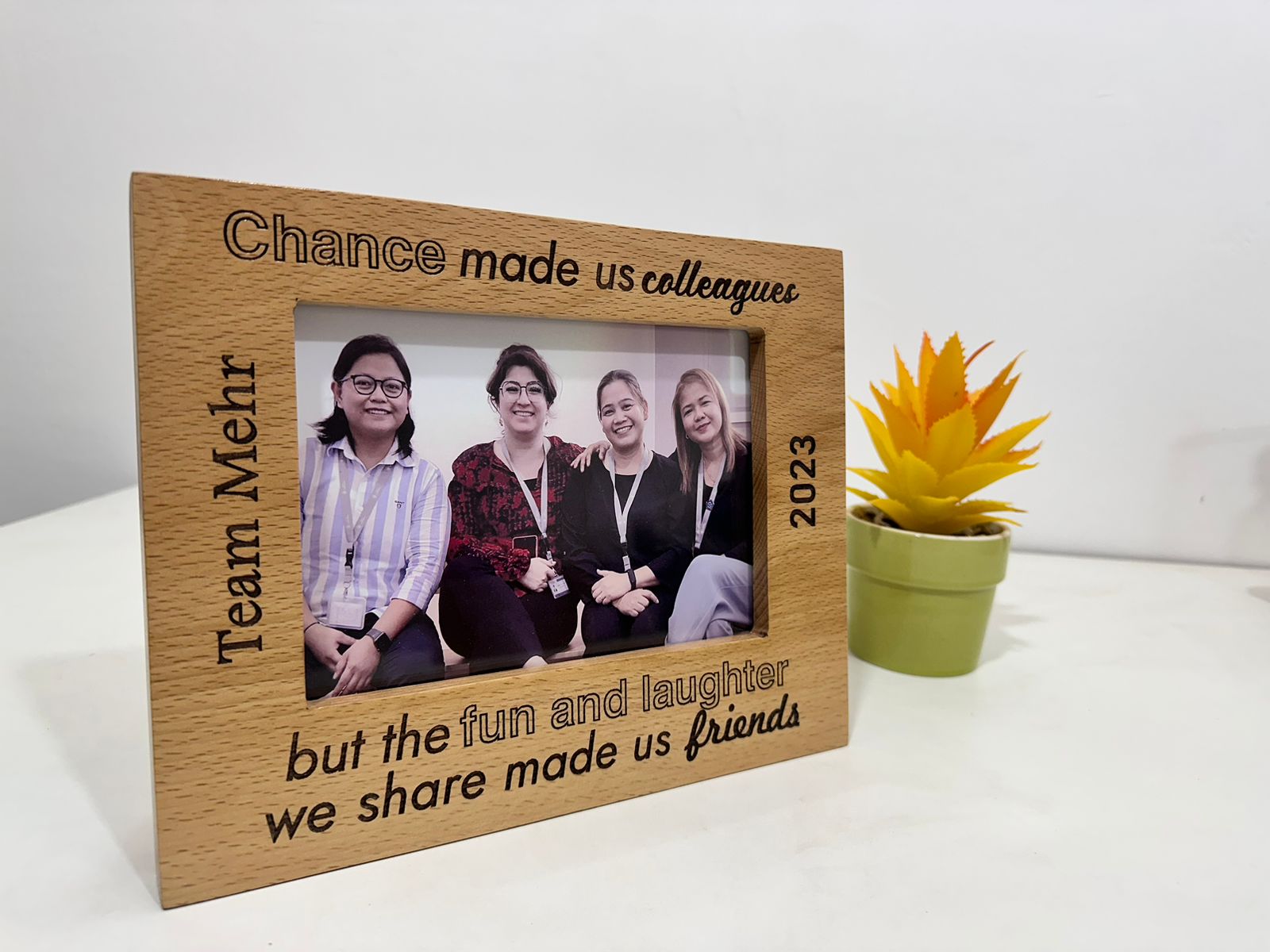 Engraved Wooden Photo Frame