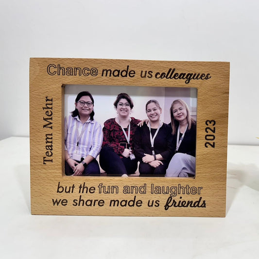 Engraved Wooden Photo Frame