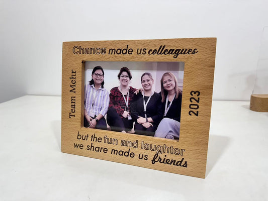 Engraved Wooden Photo Frame
