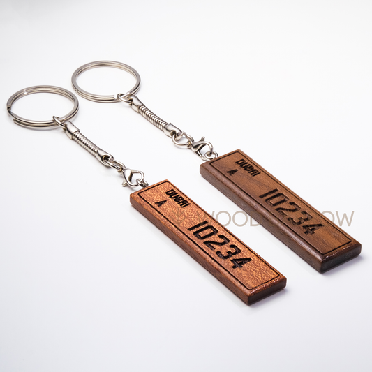 Engraved Wooden Keychain