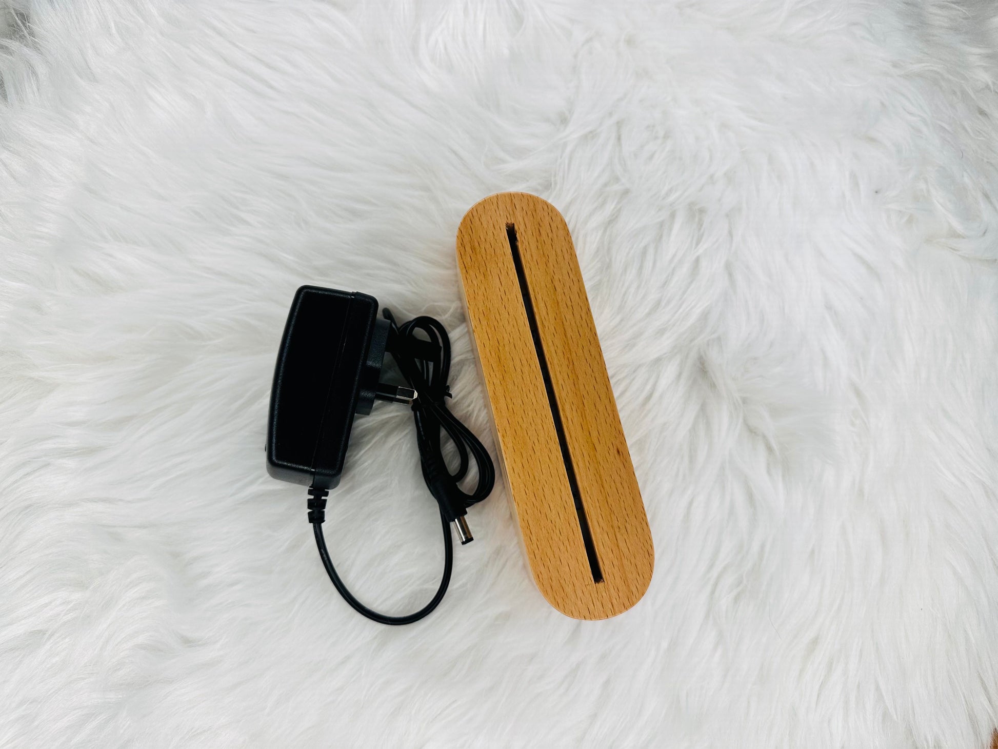 Engraved Wooden Name Lamp