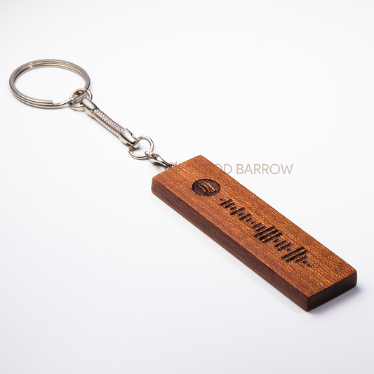 Engraved Wooden Keychain