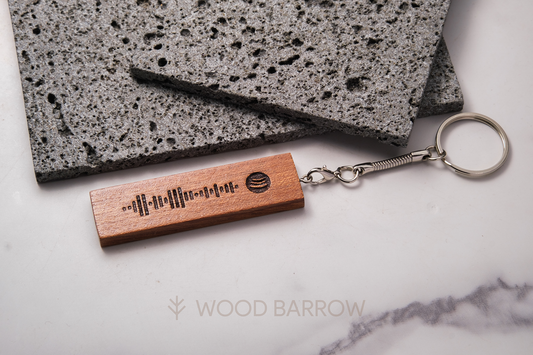 Engraved Wooden Keychain