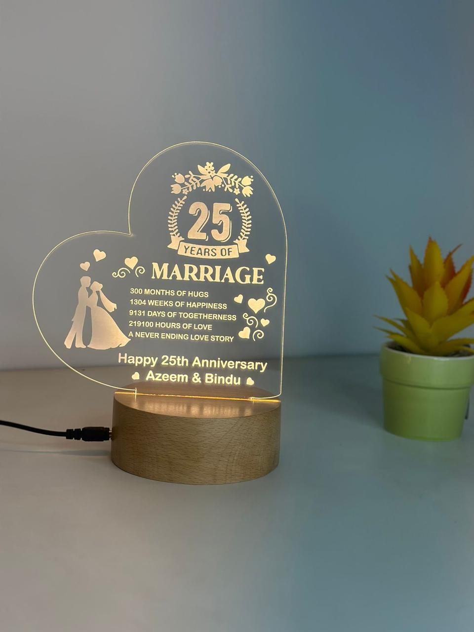 Engraved Table Lamp