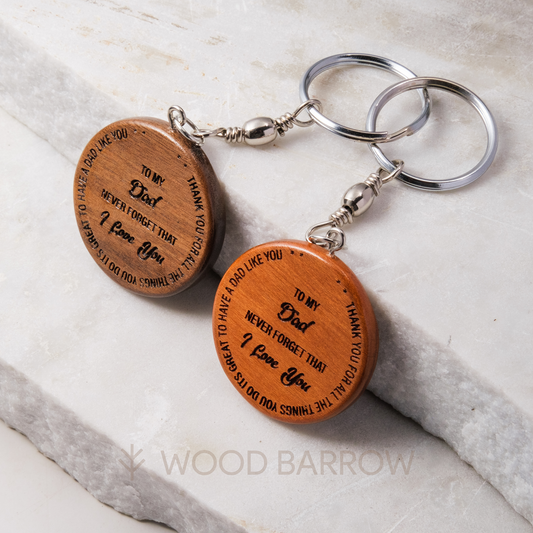 Engraved Wooden Keychain