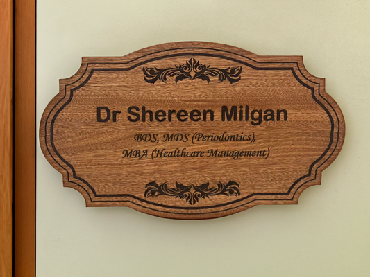 Wooden Home Name Plate