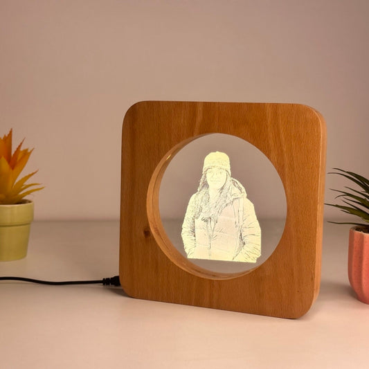 Engraved Wooden Photo Frame