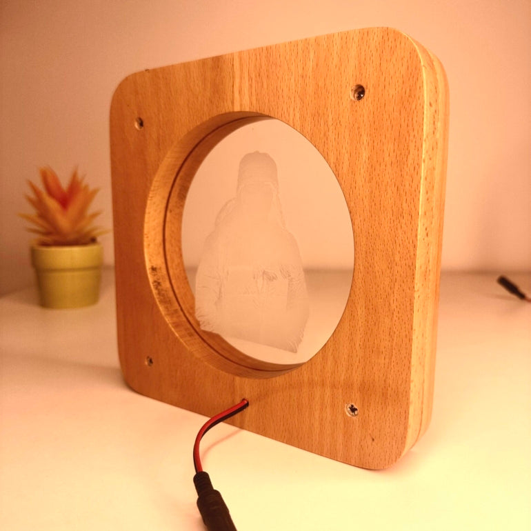 Engraved Wooden Photo Frame