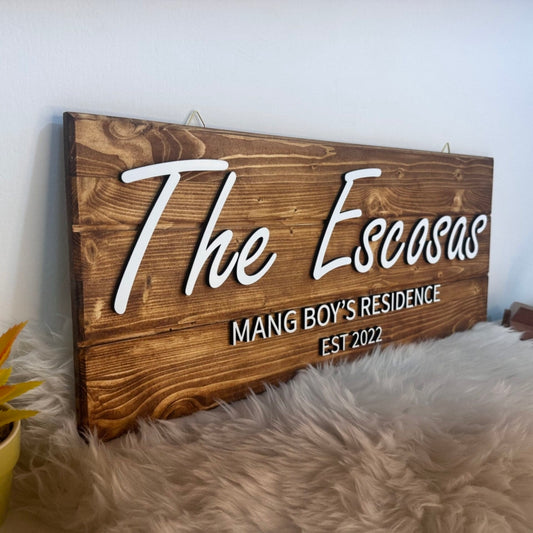 Wooden Name Plate