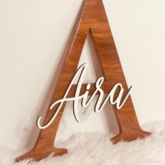 Wooden Name Sign