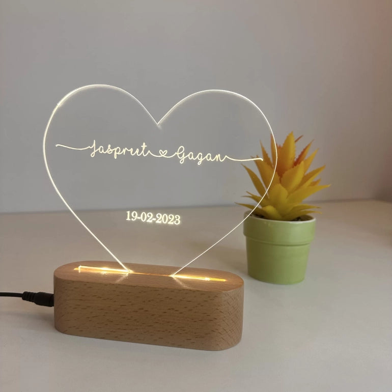Engraved Name Lamp