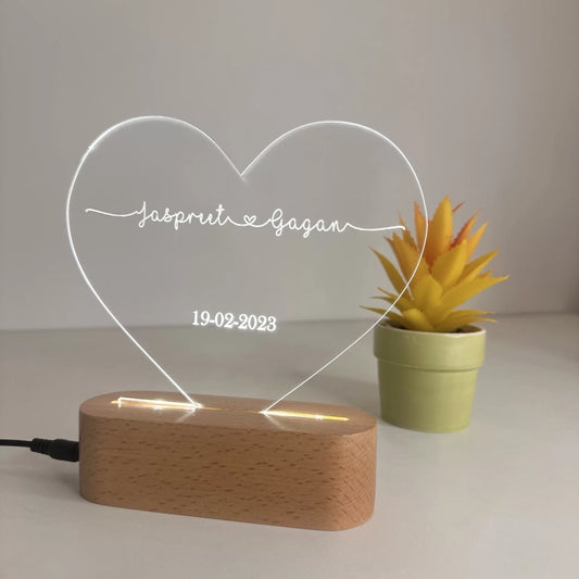 Engraved Name Lamp