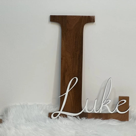 Wooden Name Sign 