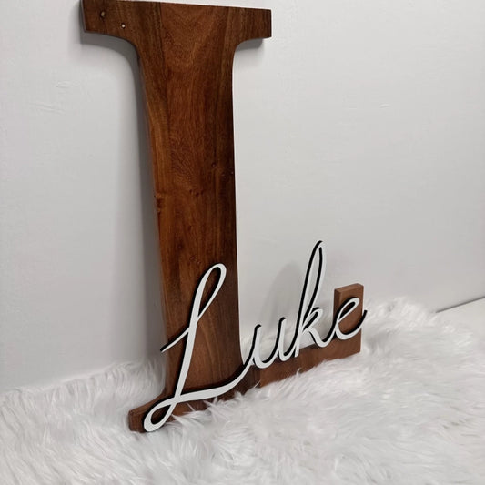 Wooden Name Sign