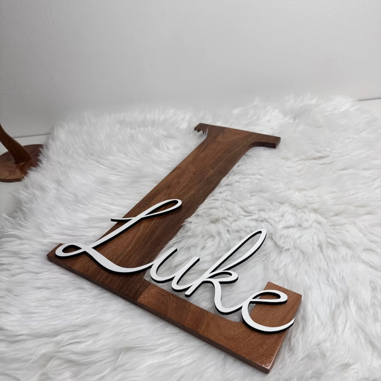 Wooden Name Sign