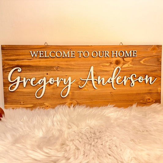 Wooden Home Sign Board