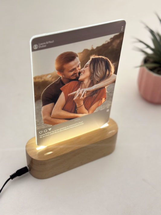 Personalized Instagram Model Photo Lamp - Valentine's Day Gift