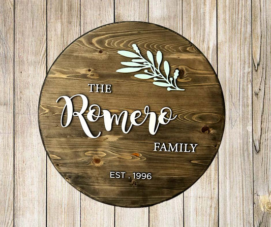 wooden Name Plate