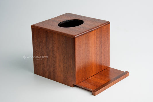 Handcrafted Kosipo Wood Tissue Box