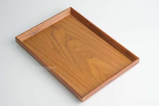 Premium Walnut Wood Rectangular Serving Tray