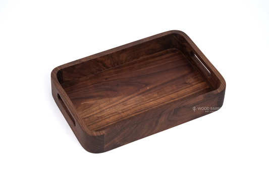 Rustic Wooden Tray with Wooden Handles