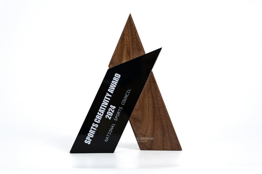 Custom Wood Award with Acrylic Accent