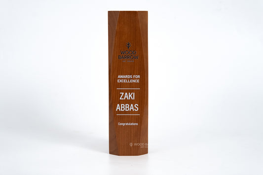 Handcrafted Wooden Award