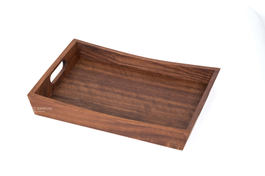 Elegant Wooden Tray with Handles