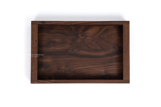 Walnut Wood Tray Set