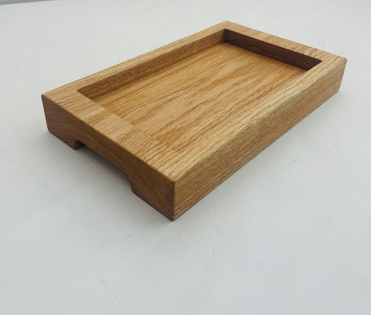 Custom Sized Wooden Serving Tray - Red Oak