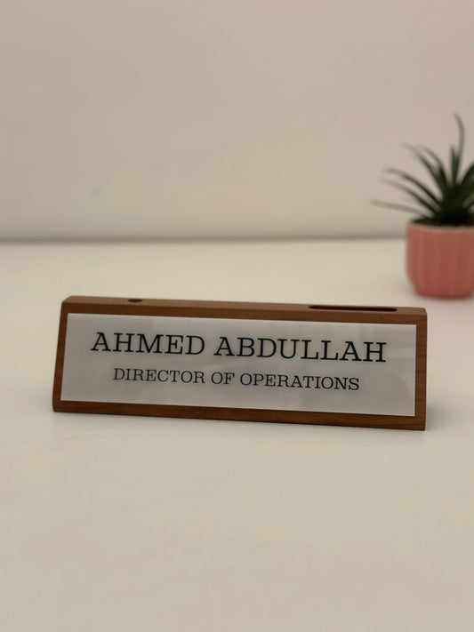 office name plate