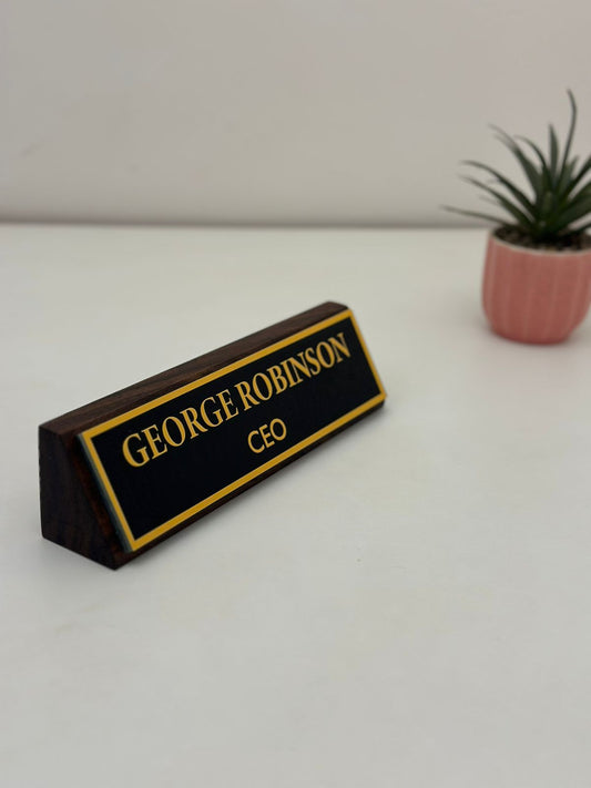 Customized Desk Name Plate for Your Office