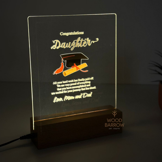 Personalized LED Graduation Gift - Class of 2024 - Made in UAE