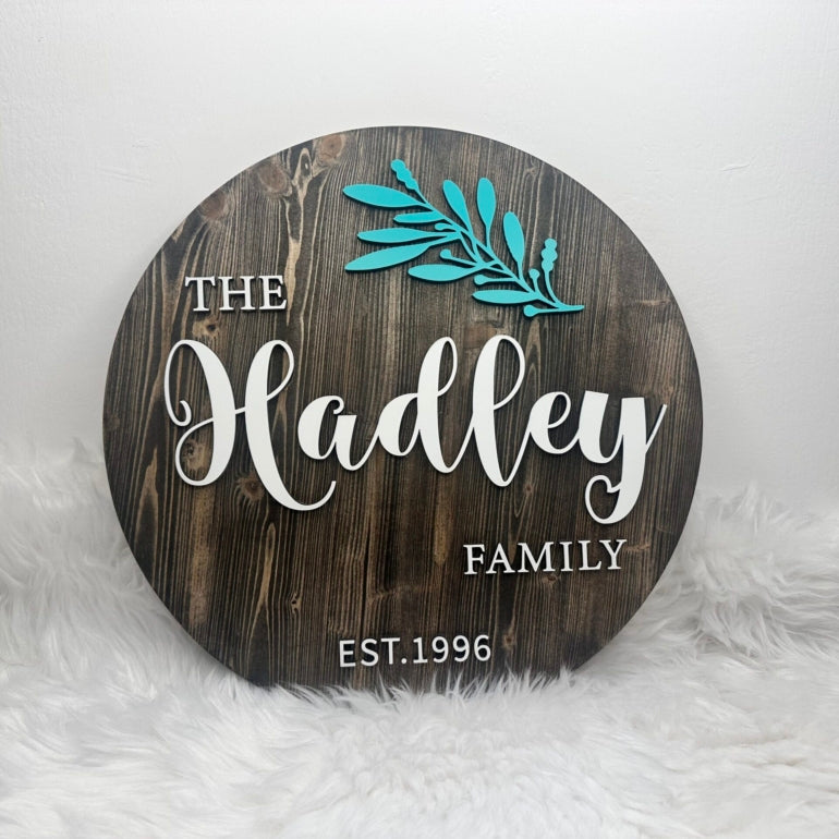 Wooden shop name board