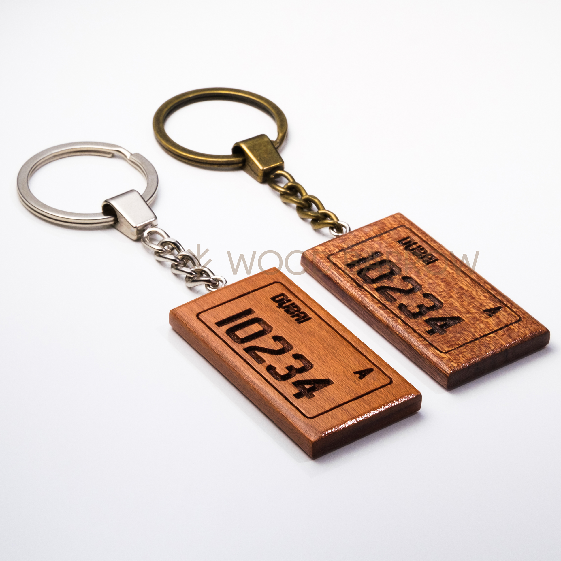 Engraved Wooden Keychain